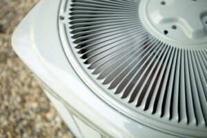 Close-up of an outdoor HVAC unit, essential for central heating repairs and maintenance.